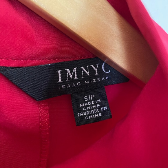 IMNYC Mock-neck Blouse (hot pink-red) - Picture 4 of 4